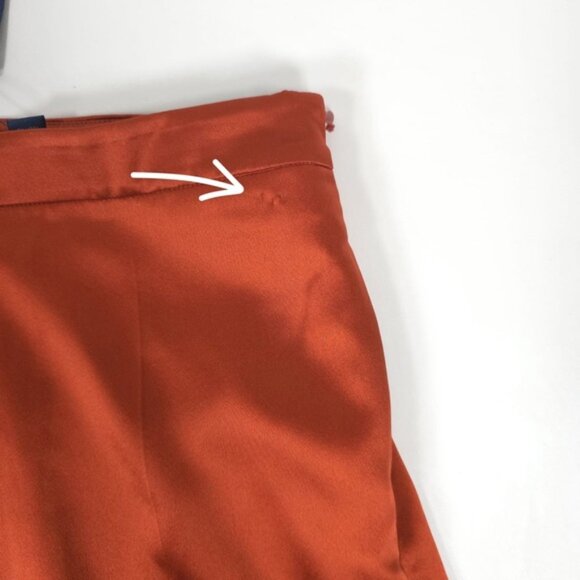 NWT POLO RALPH LAUREN 100% Silk Charmeuse Straight‎ Dress Pants Satin Size 00 - Picture 14 of 16